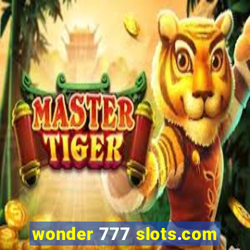 wonder 777 slots.com